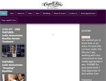 Tablet Screenshot of capellidoro.com